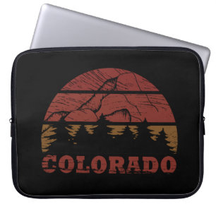 colorado  zonsondergang laptop sleeve