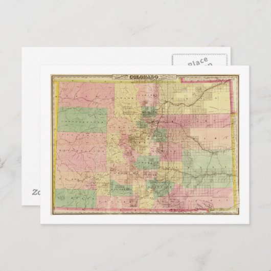 ColoradoPanoramic MapColorado Briefkaart (Voorkant / Achterkant)