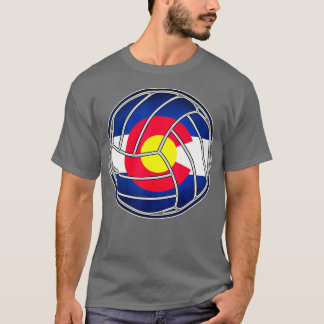 Colorados Mannen Flages Volleyballen voor mannen T-shirt
