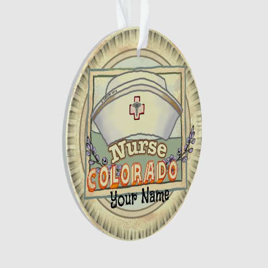 coloradoverpleegster ornament (voorkant)