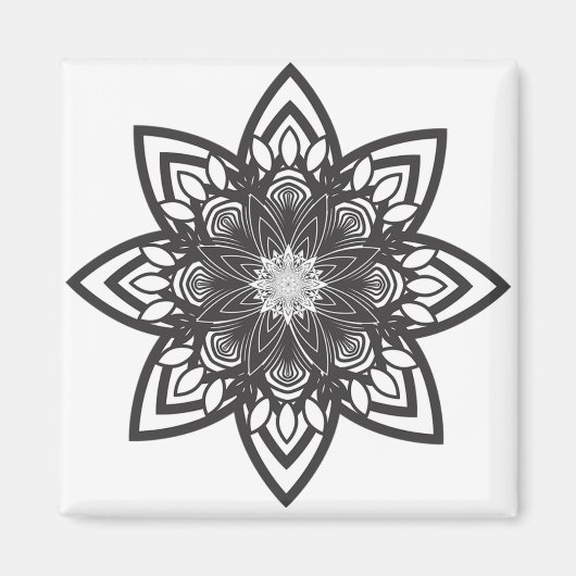 Coloration adulte : Magnet mandala (Devant)