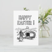 Coloration Carte Pâques (Debout devant)