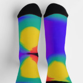 Colorball abstract gele rode rode indigo sokken (Top)