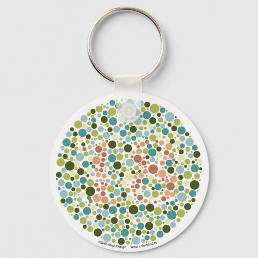 Colorblind Test Sleutelhanger (Voorkant)