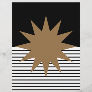 Colorbloc noir blanc et papier à scandale Brown Su