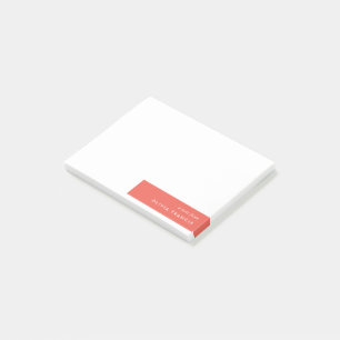 Colorblock Bold Red Modern minimalistisch Post-it® Notes