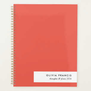Colorblock Bold Rouge moderne minimaliste simple 2