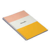 Colorblock Carnet spiral jaune rose (Côté Droit)