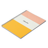 Colorblock Carnet spiral jaune rose (Côté gauche)