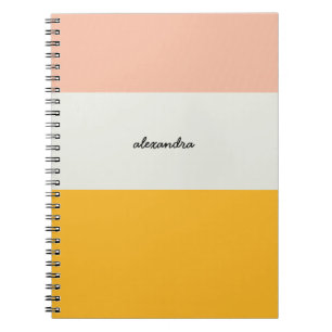 Colorblock Carnet spiral jaune rose