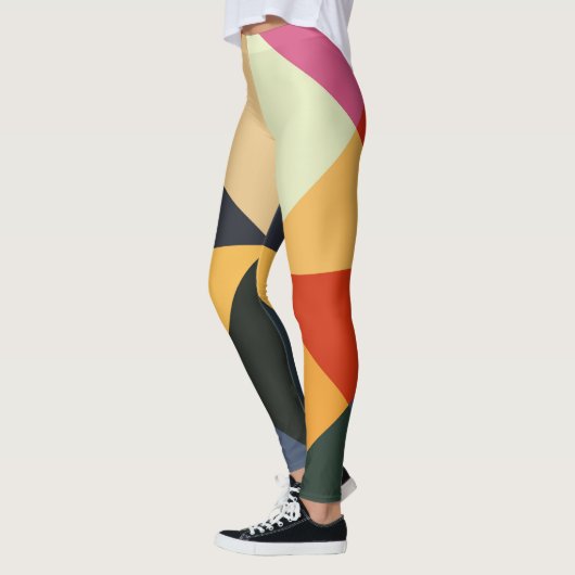 ColorBlock Geometric Art Leggings (Links)