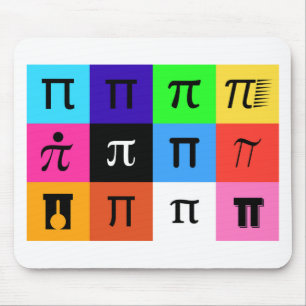 colorblock happy pi day muismat