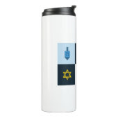 colorblock hebrew hanukkah thermosbeker (Gedraaid links)