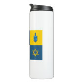 colorblock hebrew hanukkah thermosbeker (Geroteerd rechts)
