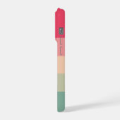 Colorblock Horizontale Bande rose et vert (Côté gauche)