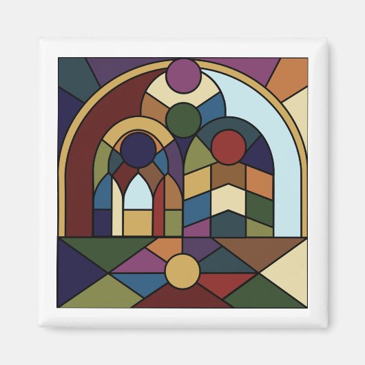 Colorblock Magnet Magneet (Voorkant)