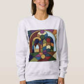 Colorblock Mural Crewneck Sweatshirt (Devant)