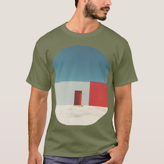 Colorblock Oasis Door T-shirt (Voorkant)