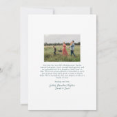 Colorblock Photo Gras Typographie Carte de Noël (Dos)