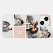 Colorblokfoto Collage & Monogram Case-Mate iPhone Case (Achterkant (horizontaal))
