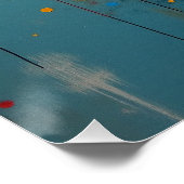 Colorburst Muse – Levendig Abstract Portret van ee Perfect Poster (Hoek)