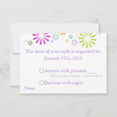 Colorbursts Wedding RSVP (Dos)