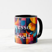 Colorcube 6 Cubisme coloré Combo Mug (Devant droit)
