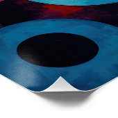 Colorcube 6 Kleurrijk kubisme Poster Perfect Poster (Hoek)