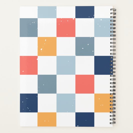 coloré À damiers 2024 (Dos)
