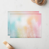 Coloré Abstrait Blanc Modèle Moderne Élégant (Devant/Arrière en situation)