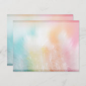 Coloré Abstrait Blanc Modèle Moderne Élégant (Devant / Derrière)