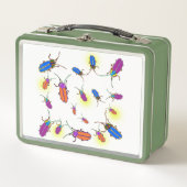 Coloré Abstrait Lightning Bugs Lunch Box (Devant)