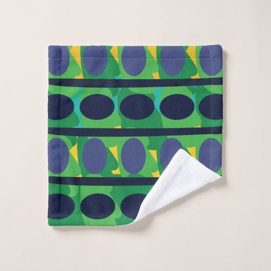 Coloré Abstrait moderne géométrique (Gant de toilette)