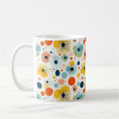 Coloré Abstrait motif floral Mug (Gauche)