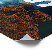 Coloré Abstrait Sydney Australie Skyline Poster (Coin)