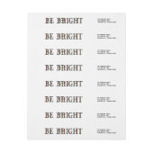 Coloré Be Bright Vacances Étiquettes (Feuille)