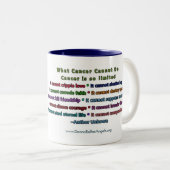 Coloré Cancer Ange Mug (Devant droit)