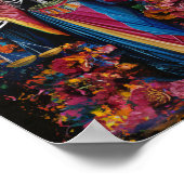 Coloré Cloak Père Noël Poster (Coin)