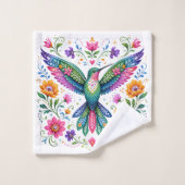 Colore colibri art Flok (Gant de toilette)