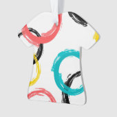 Coloré, cool, moderne, tendance cercles de brosse (devant)
