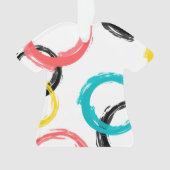 Coloré, cool, moderne, tendance cercles de brosse (devant)
