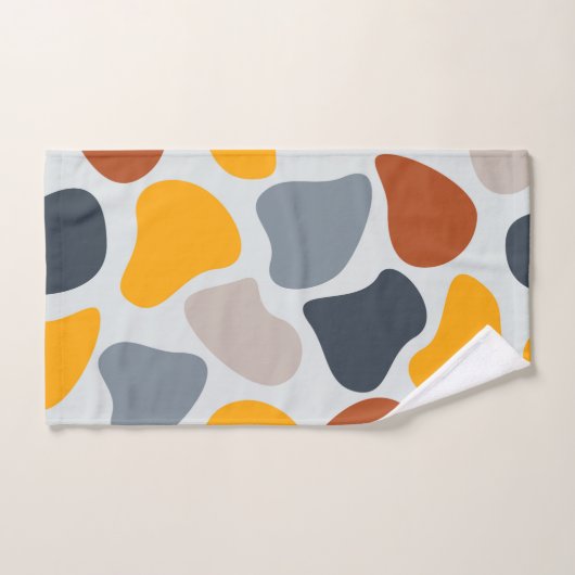 Coloré, cool, tendance, bio géométrique moderne (Serviette à main)