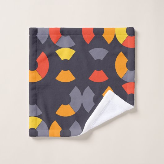 Coloré, cool, tendance, moderne, art circulaire ur (Gant de toilette)