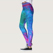 Coloré Cravate-Teinture Impression Leggings (Gauche)