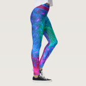 Coloré Cravate-Teinture Impression Leggings (Droite)