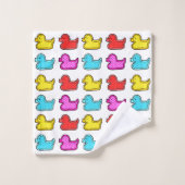 Coloré Dotty Duck Motif Blanc (Gant de toilette)