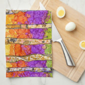 Coloré en Aspen Trees Cuisine Serviette (Quart Plié)