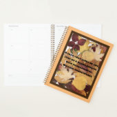 Coloré Feuilles d'automne Collage Thankfull Citati (Devant avec enveloppe)