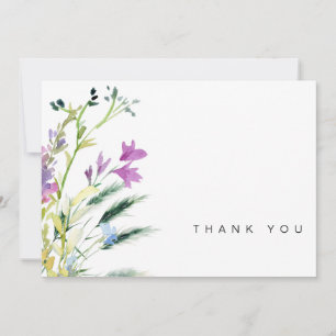 Coloré Fleur sauvage funéraire de deuil Merci
