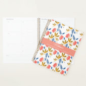 Coloré Floral Enseignant École Homeschool Planner (Devant avec enveloppe)